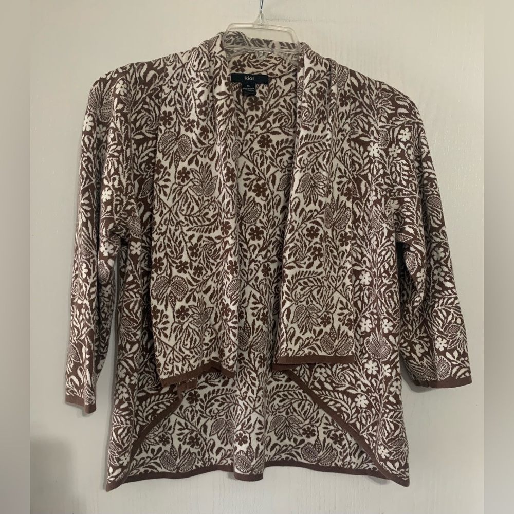 Kial Floral print Open Front Cardigan Sweater